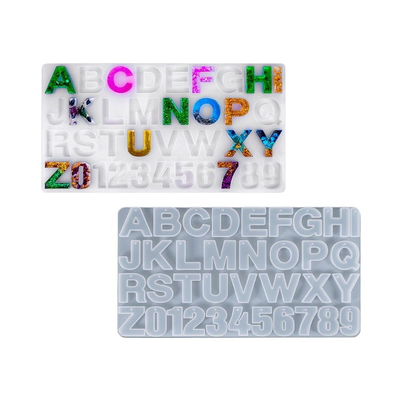 Art And Craft Letter Z - แม่พิมพ์ซิลิโคนตัวอักษรภาษาอังกฤษพิมพ์ใหญ่ A-Z สำหรับงานเรซิ่น UV อีพ็อกซี่ งานศิลปะ