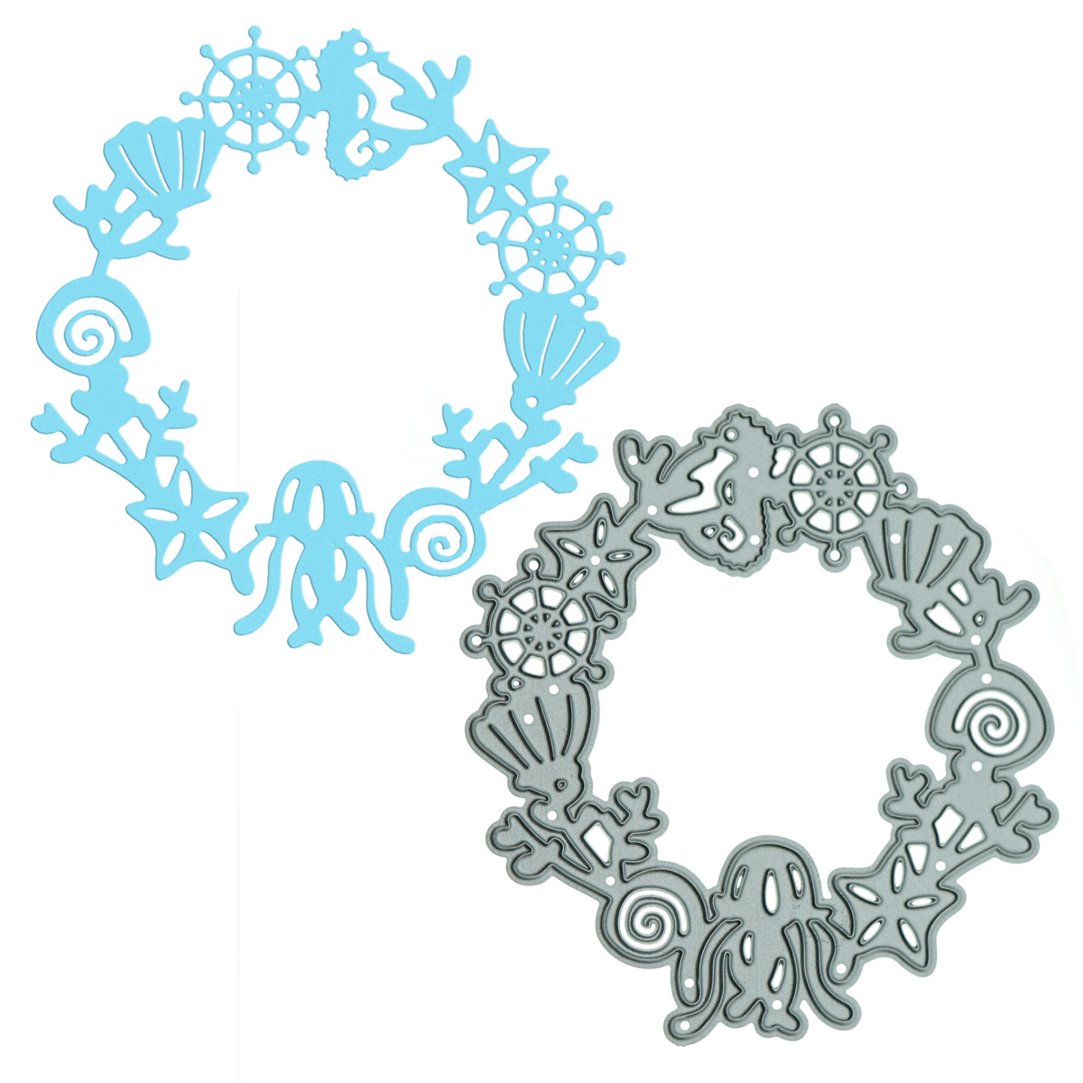 Art Craft Jellyfish - ขนาดเล็ก Nauticl พวงหรีด Ocean ตัดโลหะ Die