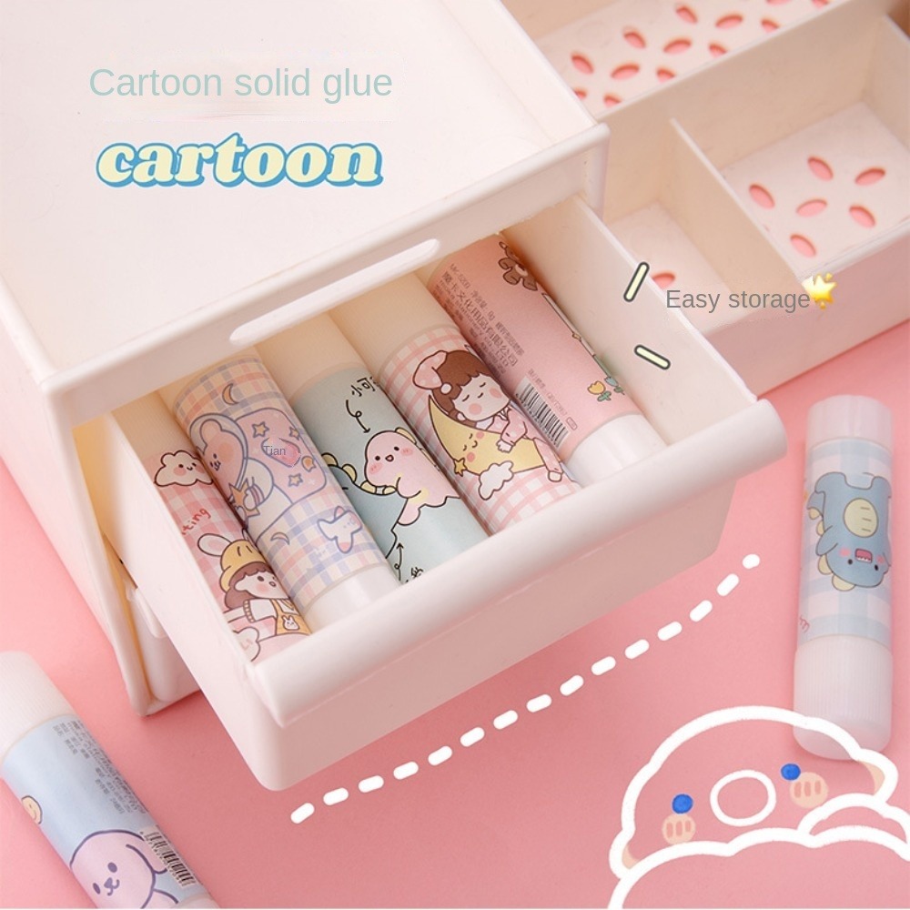 Art Craft For Toddlers - PVA แท่งกาวแข็งลายการ์ตูนสำหรับเด็กอุปกรณ์งานประดิษฐ์ศิลปะแบบแท่งกาวสำหรับสำนักงาน
