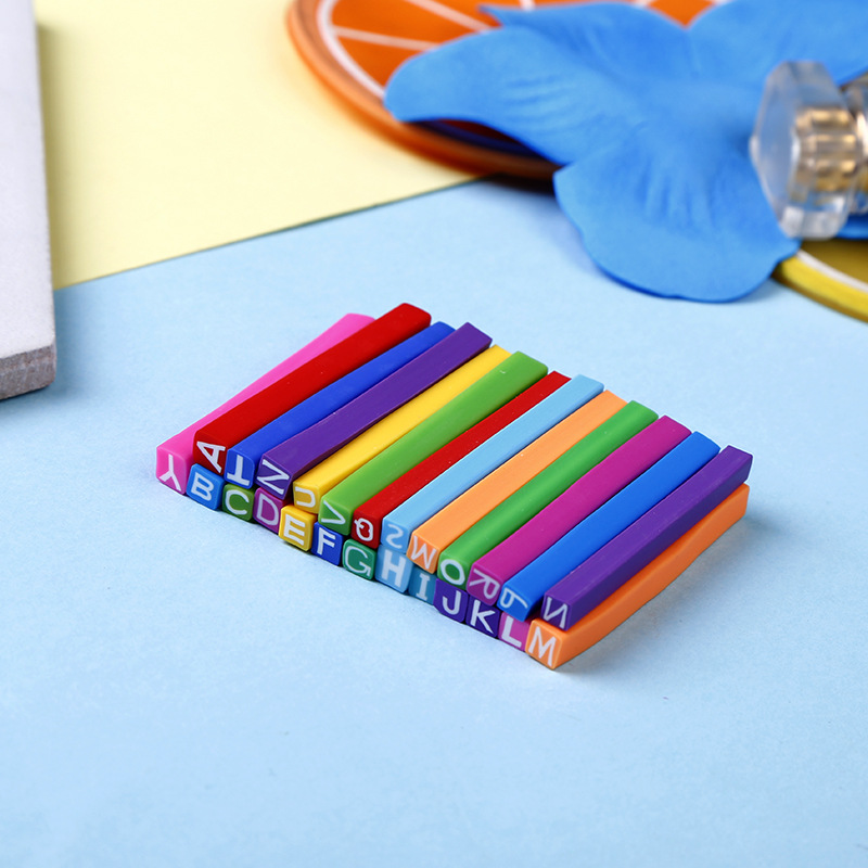 Art And Craft Letter Z - 26ชิ้น/เซ็ตA-ZตัวอักษรCanesแท่งตัดชิ้นสำหรับวัสดุSlime Polymer Clay Sticks DIYเล็บตกแต่งศิลปะหัตถกรรม5*50มม.