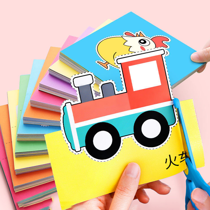 Art Craft For Toddlers - ชุดตัดกระดาษสนุกๆ 96 ชิ้น, การตัดกระดาษ, ศิลปะกระดาษ, กิจกรรมฝึกทักษะการตัดกระดาษด้วยกรรไกร,