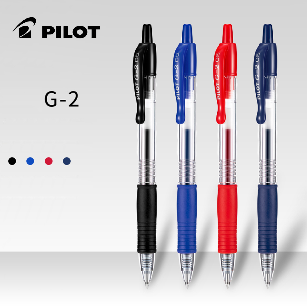 Pilot Pen G2 - ปากกาเจลนักบินขนาดใหญ่ความจุ BL-G2 0.38/0.5/0.7/1.0 มม. กดปากกา Rollerball