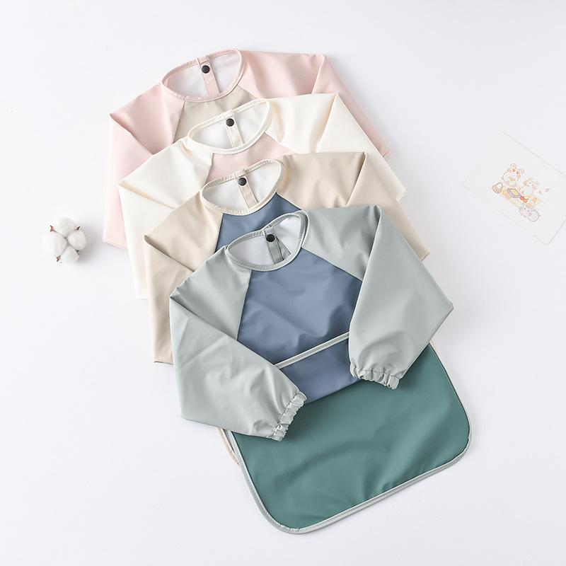 เด็กทารกแขนยาว PU Bibs เด็กศิล - Art Craft For Toddlers บทวิจารณ์และราคา