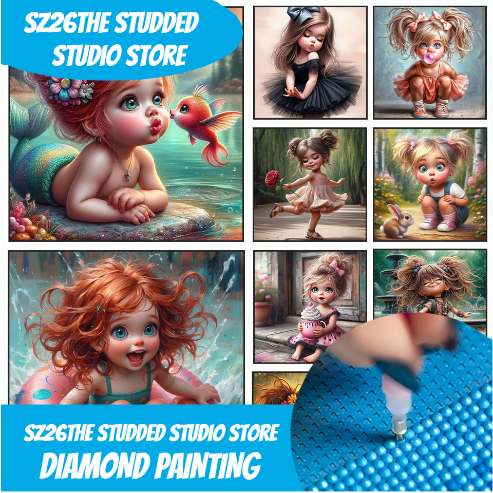 ชุดภาพเพชร 5 มิติ แบบ DIY รุ่น - Art Craft Girl บทวิจารณ์และราคา