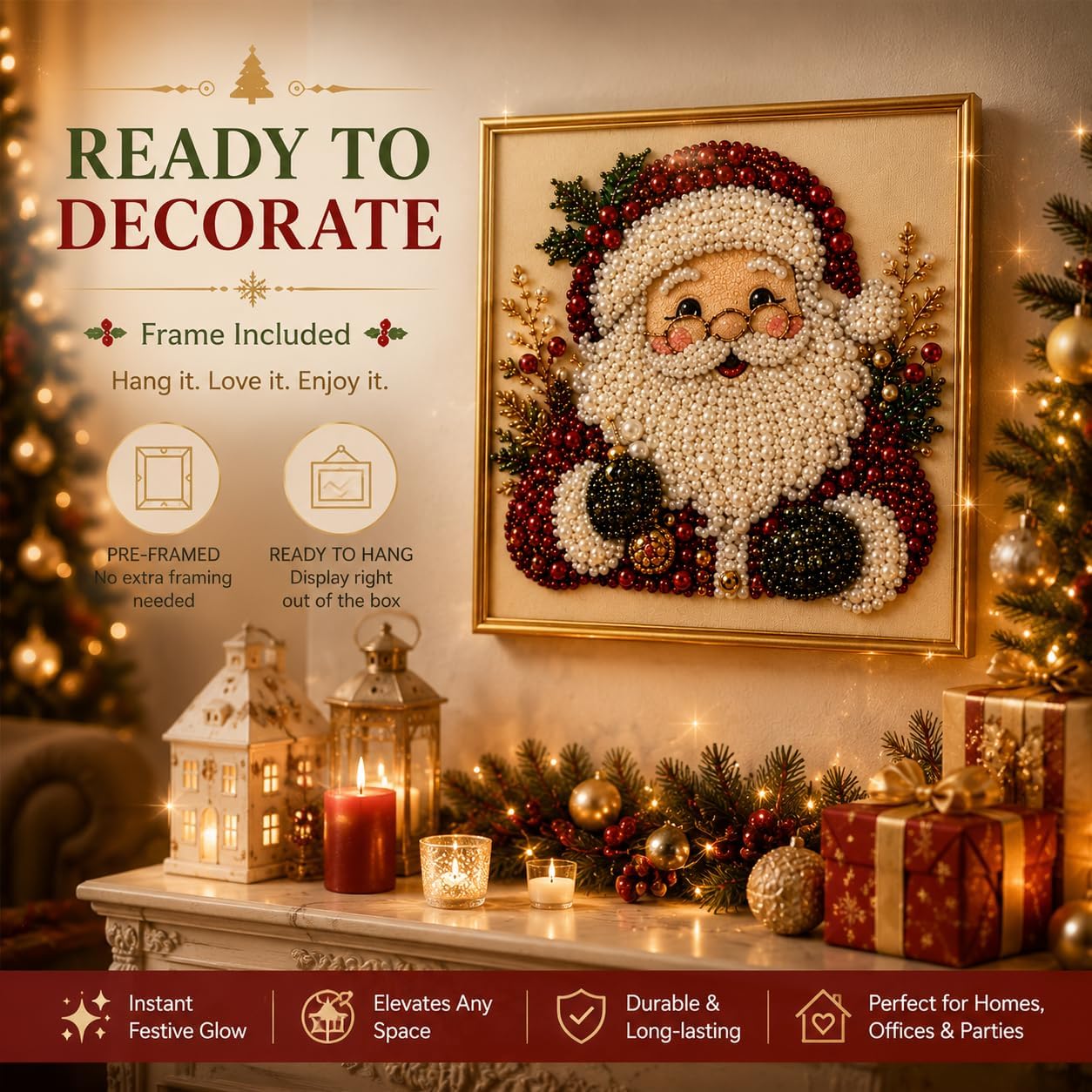 ชุดงานศิลปะภาพวาดเพชรไข่มุก DI - Art Craft Holiday บทวิจารณ์และราคา