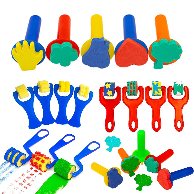 เด็กเด็กวัยหัดเดินฟองน้ําแสตมป - Art Craft For Toddlers บทวิจารณ์และราคา