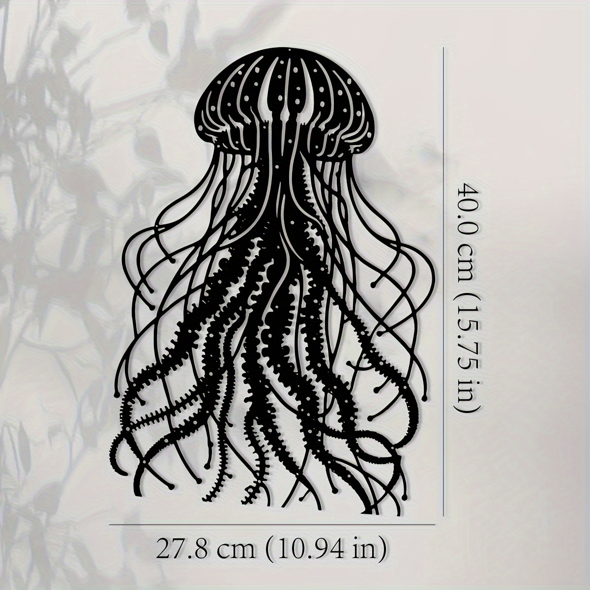 CIFBUY งานศิลปะติดผนังโลหะรูปแ - Art Craft Jellyfish บทวิจารณ์และราคา
