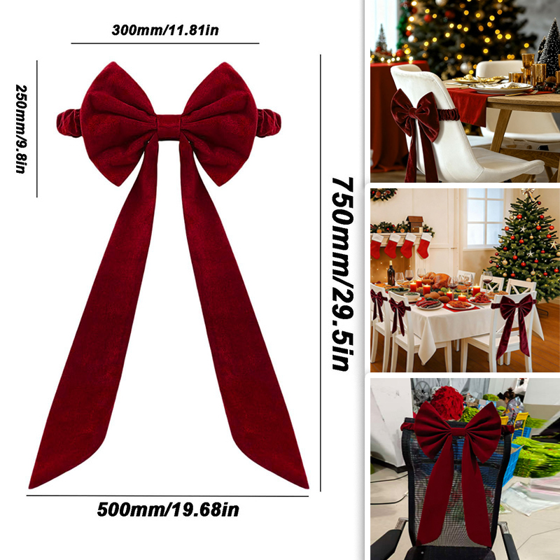 โบว์ผ้าคลุมโต๊ะเก้าอี้สีแดงไวน - Art Craft And Cloth บทวิจารณ์และราคา