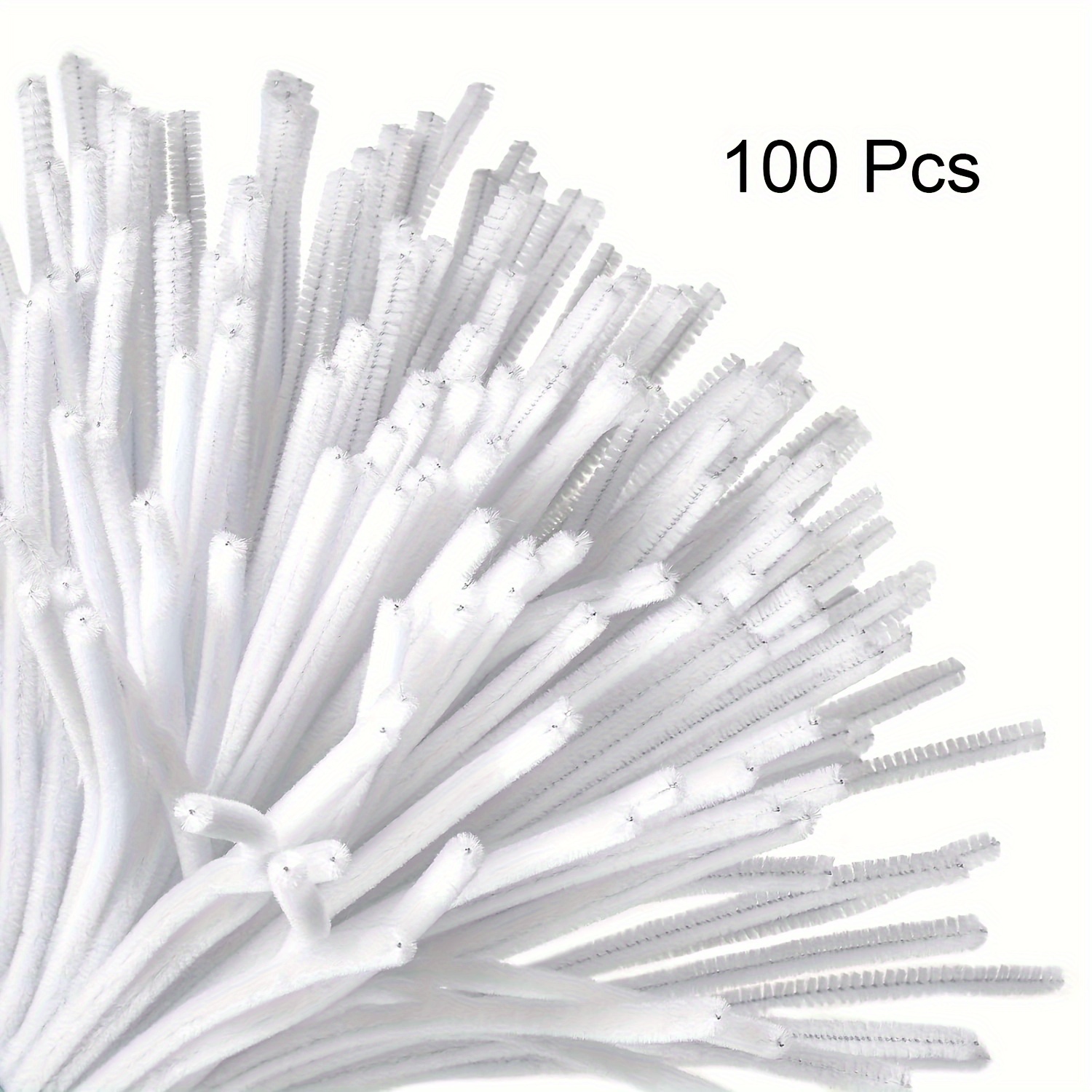 100 ชิ้นสีขาวท่อทําความสะอาด,  - Art Craft For Toddlers บทวิจารณ์และราคา