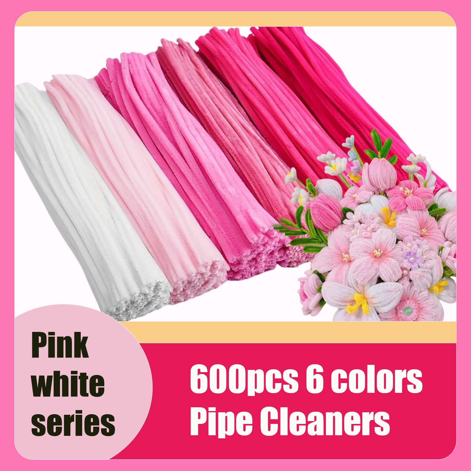 600 ชิ้นหลายสี, ชุดทําดอกไม้,  - Art Craft Flower Making บทวิจารณ์และราคา