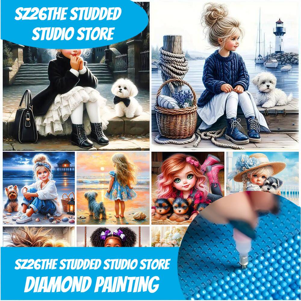 ภาพโมเสกเพชรแบบ DIY รุ่น Sz26  - Art Craft Girl บทวิจารณ์และราคา