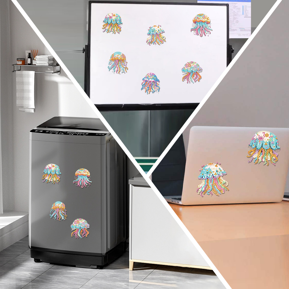 สติกเกอร์แม่เหล็กติดตู้เย็นอะค - Art Craft Jellyfish บทวิจารณ์และราคา