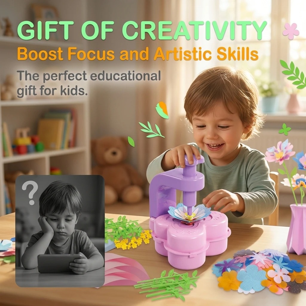 ของเล่นงานฝีมือกดดอกไม้แบบใหม่ - Art Craft Girl บทวิจารณ์และราคา