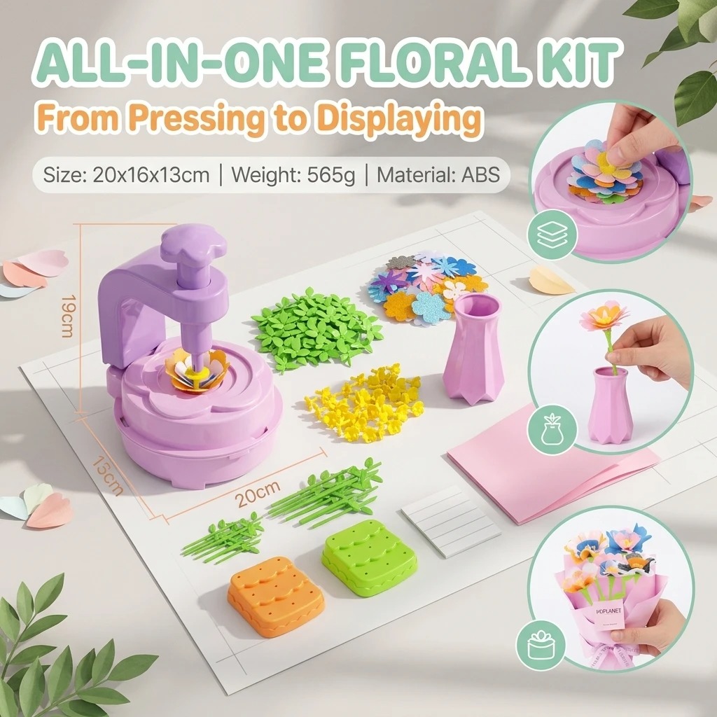 ของเล่นงานฝีมือกดดอกไม้แบบใหม่ - Art Craft Girl บทวิจารณ์และราคา