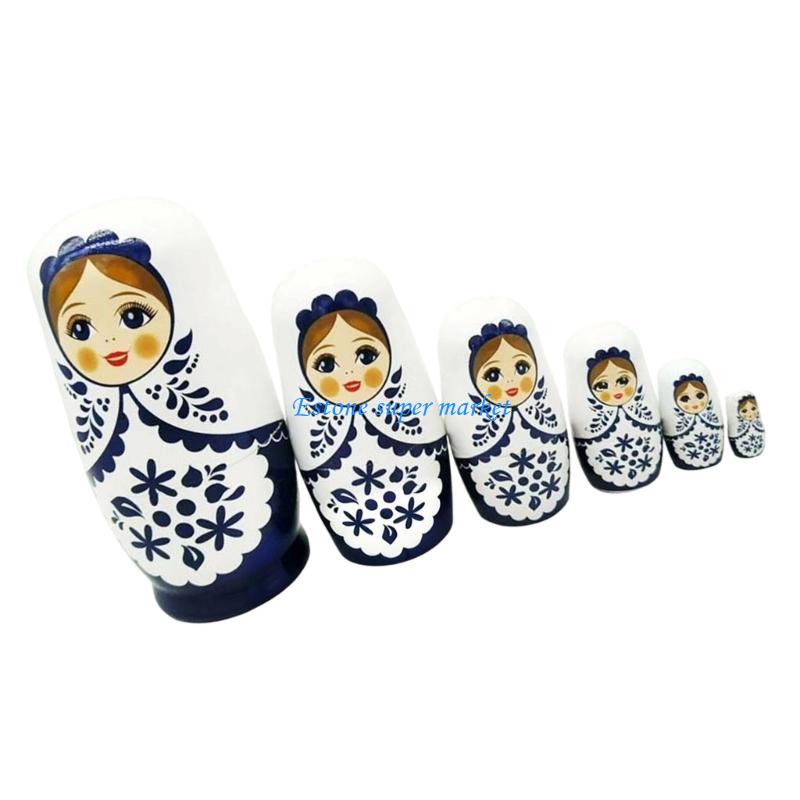 090B 6 ชั้นตุ๊กตาทำรังของรัสเซ - Art Craft Girl บทวิจารณ์และราคา