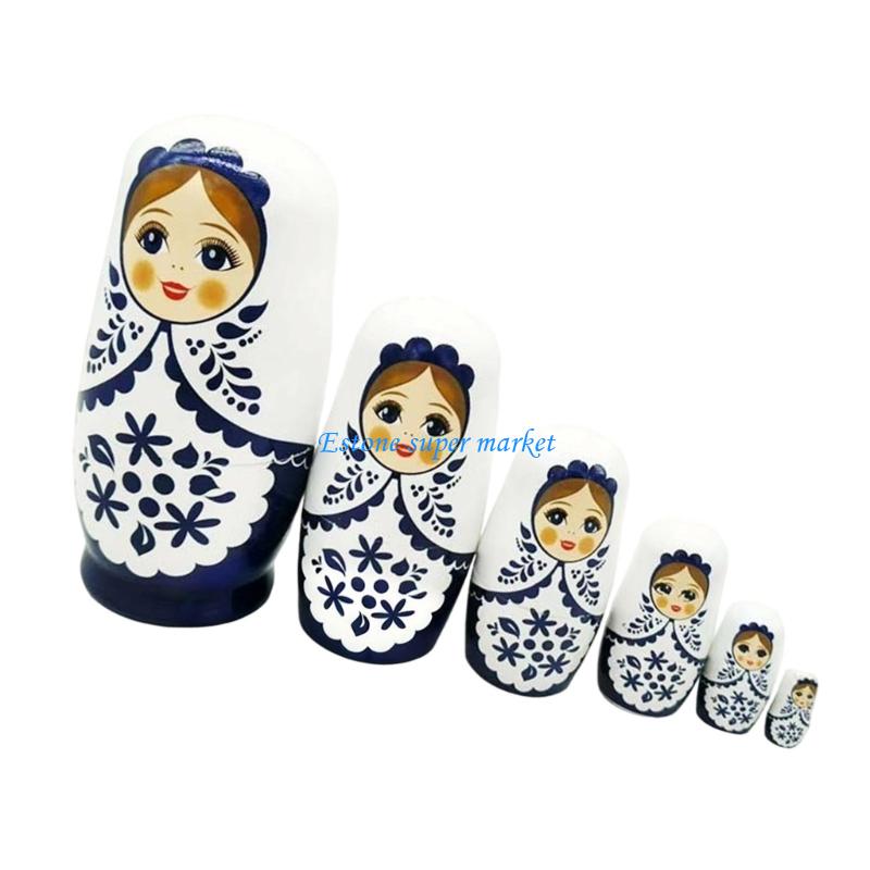 090B 6 ชั้นตุ๊กตาทำรังของรัสเซ - Art Craft Girl บทวิจารณ์และราคา