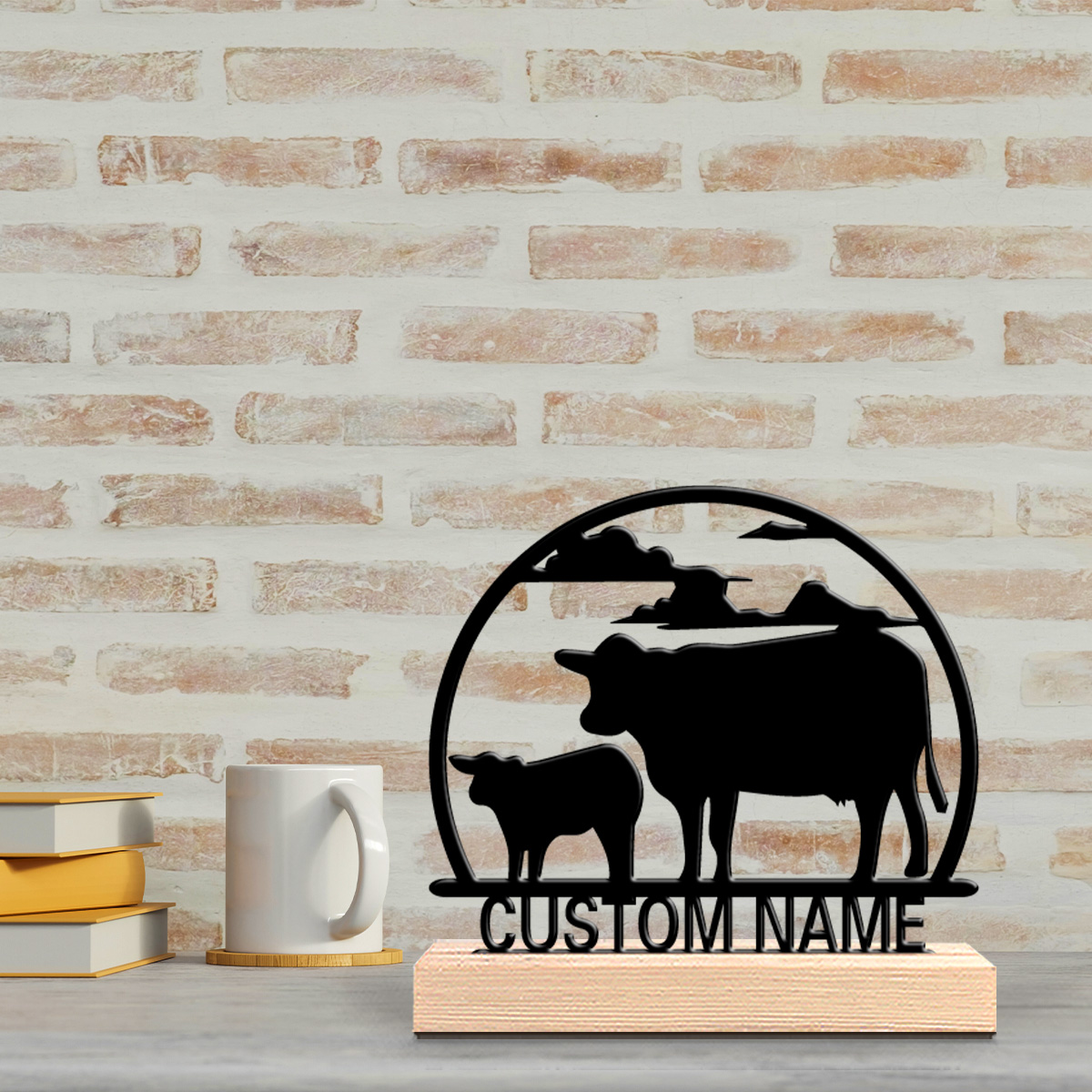 รูปปั้นโลหะรูปวัวแฟชั่น 1 ชิ้น - Art Craft Names บทวิจารณ์และราคา