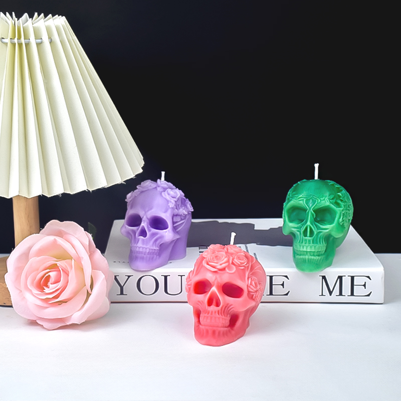 ใหม่แม่พิมพ์เทียนกะโหลกซิลิโคน - Art Craft Flower Making บทวิจารณ์และราคา