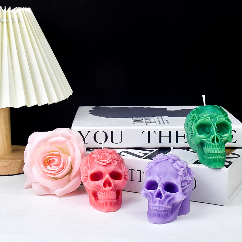 ใหม่แม่พิมพ์เทียนกะโหลกซิลิโคน - Art Craft Flower Making บทวิจารณ์และราคา