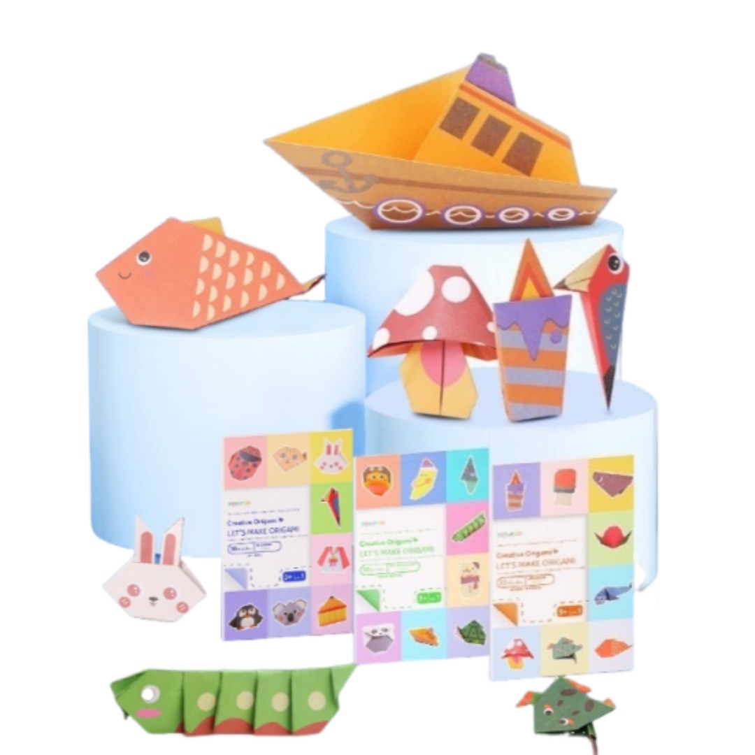 ชุดอุปกรณ์พับกระดาษโอริกามิใหม - Art Craft For Toddlers บทวิจารณ์และราคา