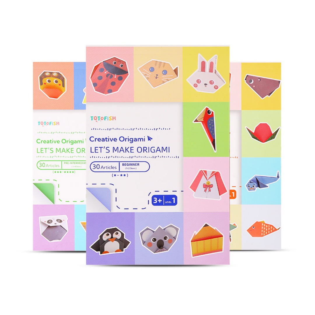 ชุดอุปกรณ์พับกระดาษโอริกามิใหม - Art Craft For Toddlers บทวิจารณ์และราคา