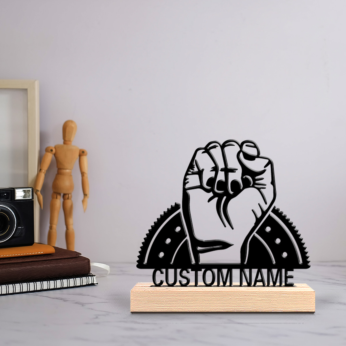 รูปปั้นโลหะรูปกำปั้นพร้อมชื่อส - Art Craft Names บทวิจารณ์และราคา