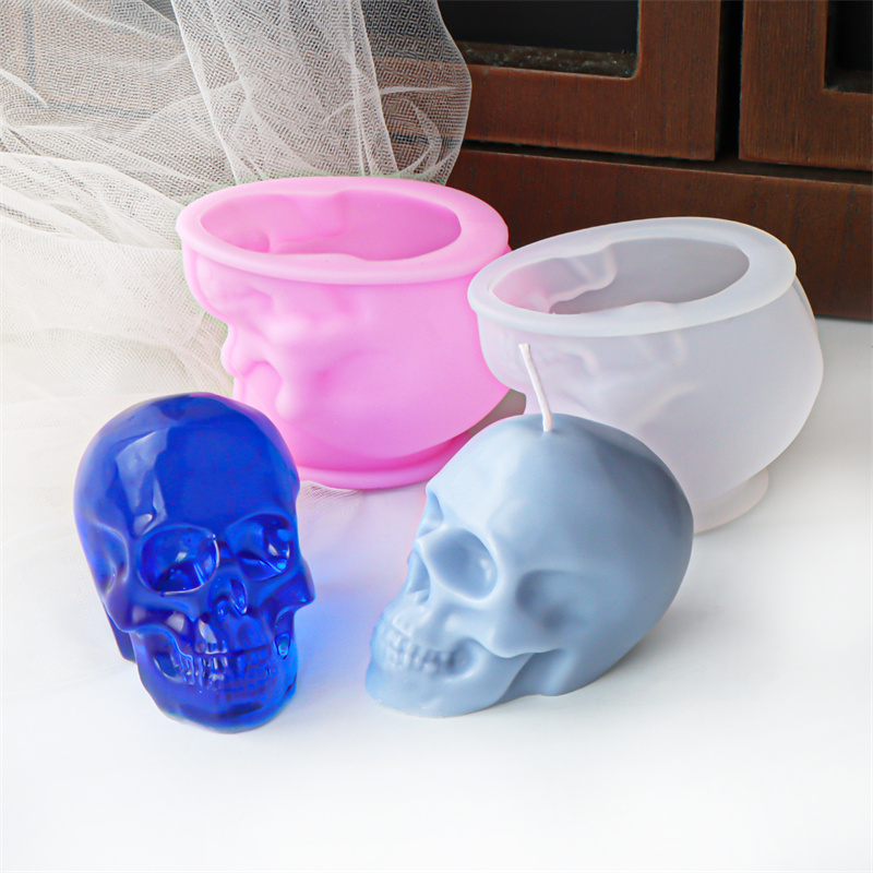 สีขาวและสีชมพู Skull เทียนแม่พ - Art Craft Holiday บทวิจารณ์และราคา