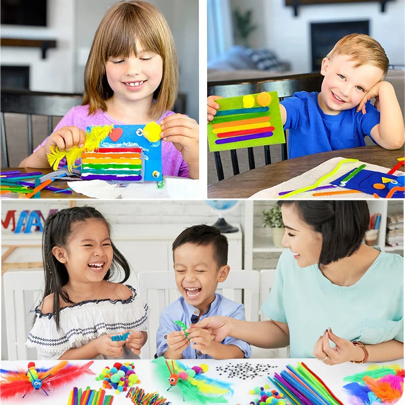 1000pcs เด็กหัตถกรรมชุดอุปกรณ์ - Art Craft For Toddlers บทวิจารณ์และราคา