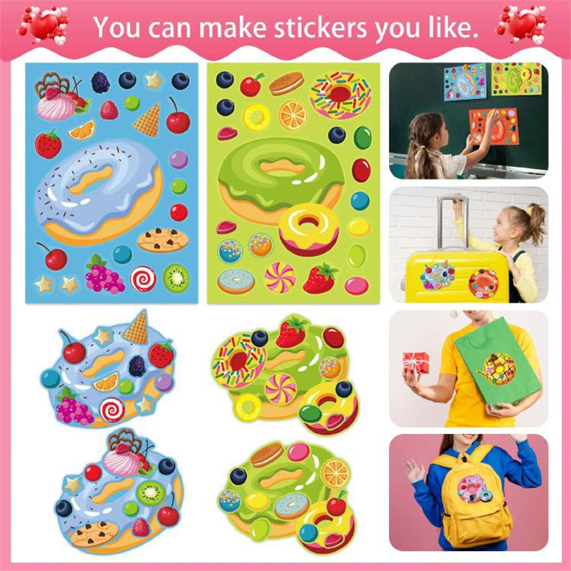 สติกเกอร์โดนัททำหน้าตัวละครสำห - Art Craft For Toddlers บทวิจารณ์และราคา